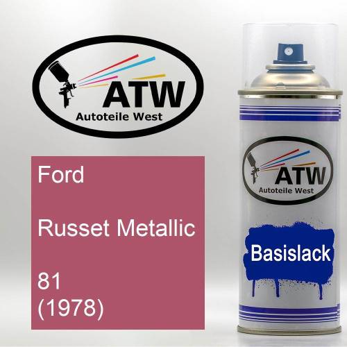 Ford, Russet Metallic, 81 (1978): 400ml Sprühdose, von ATW Autoteile West.